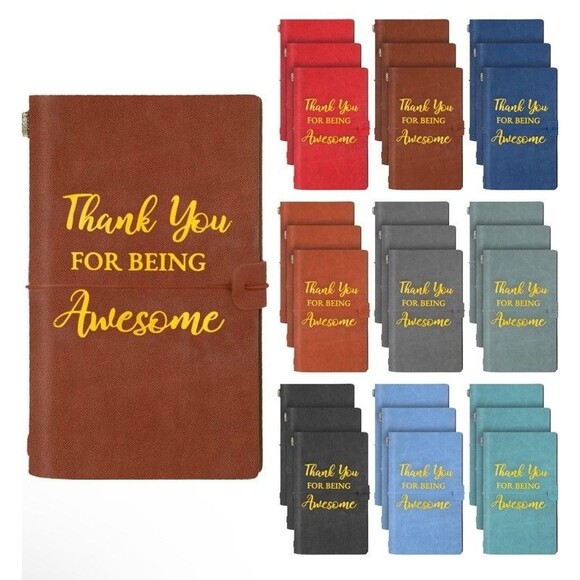 Journal Leather Bound Notebooks 4.7 × 7.9 in. BROWN - Picture 1 of 7